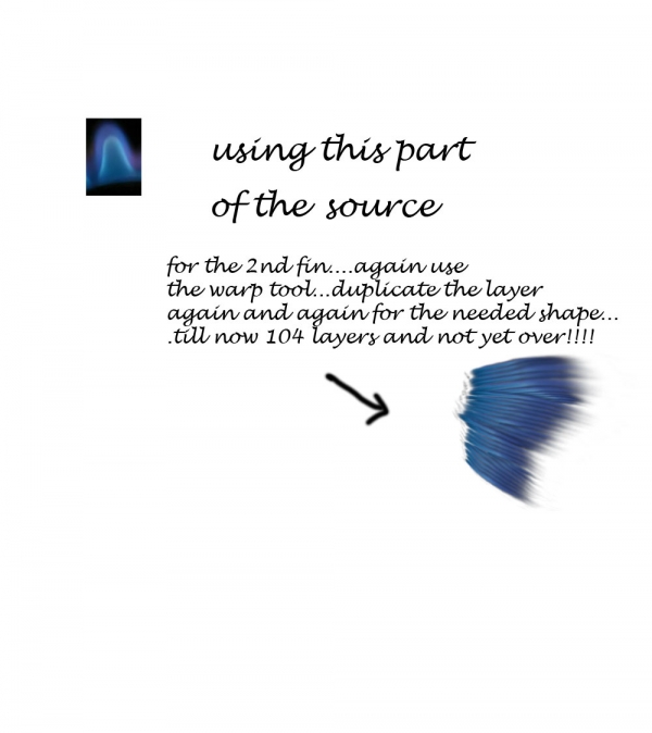 Creation of Blue Fish.....: Step 8